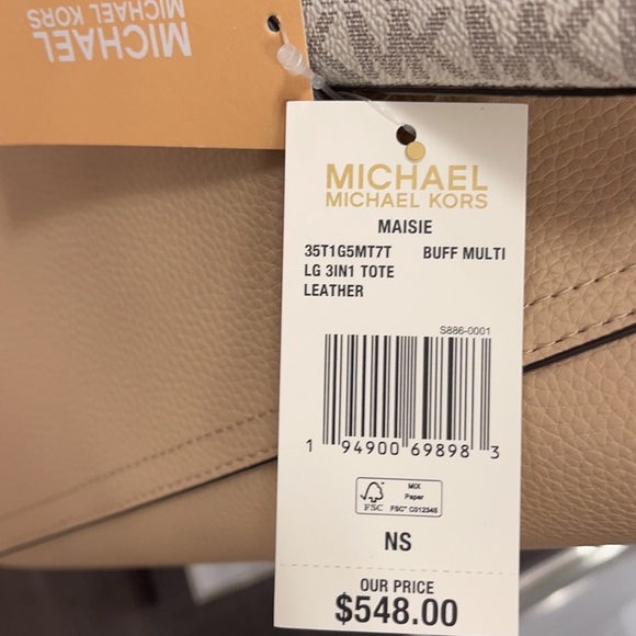 Michael Kors Maisie Large Pebbled Leather 3-in-1 Tote Bag - Picture 5 of 16